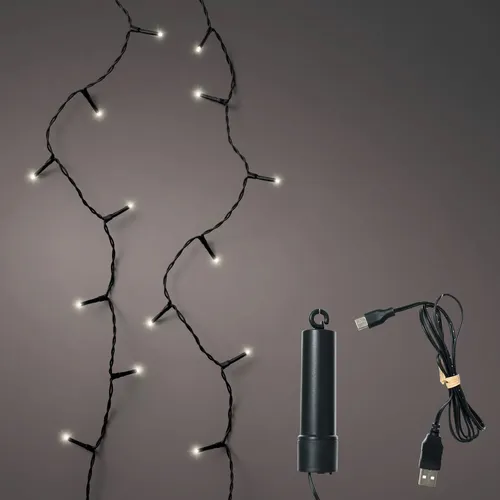LED Lichterkette 'Twinkle Ricelight', warmweiß, 100 LEDs, Länge ca. 7,4 m