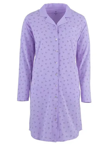 zeitlos Nachthemd Nachthemd Langarm - Herz Reverkragen
