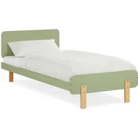 Homestyle4u Holzbett 90x200 Kinderbett mit Lattenrost in Grün - Modernes Kinderbett aus robustem Kiefernholz in beruhigendem Grün, inklusive Lattenrost. Ideal für einen sicheren und stilvollen Rückzugsort im Kinder- oder Jugendzimmer.