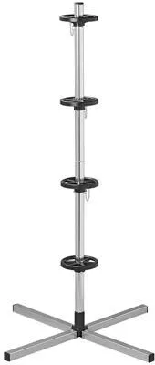 Pro Plus Felgenständer Aluminium XL für 4 Reifen - Rad- & Reifenzubehör, ideal zur platzsparenden Lagerung von bis zu 4 Reifen und Felgen bis 100kg, einfach montierbar und leicht zu transportieren.