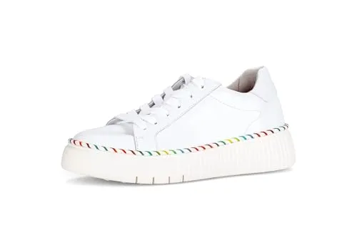 GABOR Plateausneaker für Damen, Gr. 40, bunt (weiß multi) in weiß von Gabor