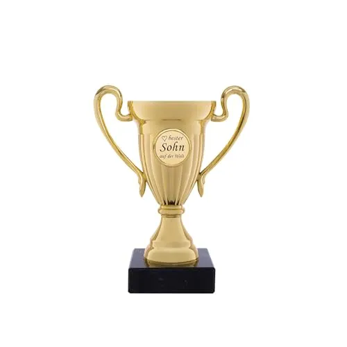 andSmile Pokal mit Gravur Bester Sohn auf der Welt von andSmile
