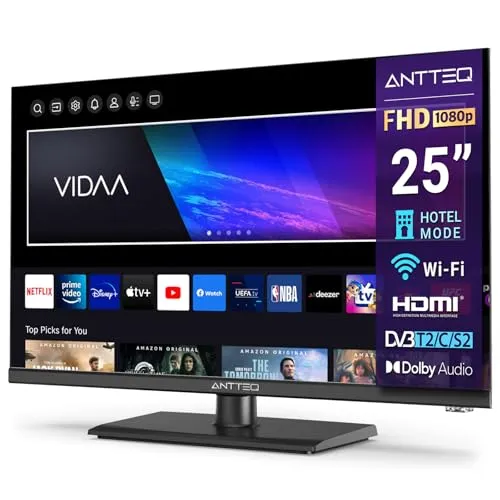 Antteq V25-AF3Q1 25 Zoll Smart TV mit FHD und Triple Tuner