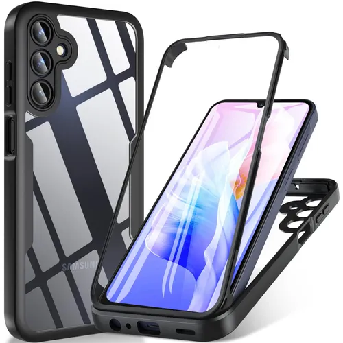 Für Samsung Galaxy A15 Full Cover 360 Grad Acrylic Hybrid TPU Schutz Hülle Etuis