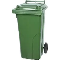 PROREGAL 2-Rad-Mülltonne MGB | 120L HDPE-Kunststoff - Haushaltszubehör - Hochwertige 120L Mülltonne aus HDPE mit mobilem Fahrwerk für müheloses Schieben und Ziehen, ideal für alle Müllarten.