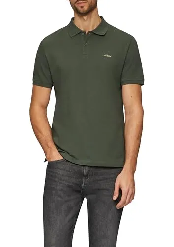 s.Oliver Poloshirt aus Baumwollpiqué olivgrün L von s.Oliver