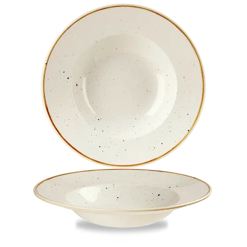 Churchill STONECAST Wide Rim Bowl Barley White von Churchill