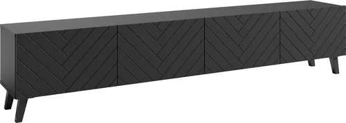 MINIO go for it, TV-Schrank, TV-Lowboard stehend LOKET 4 Klappen, 190 cm, schwarz graphit