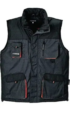 Terratrend Weste dunkelgrau/schwarz/orange XXL - Sicherheitsweste für Herren in XXL, kombiniert hohe Sichtbarkeit mit Komfort dank 80% Polyester und 20% Baumwolle.