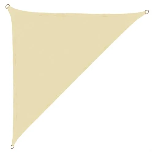anndora Sonnensegel 4x4x5,65 m - Beige - Sonnenschutz aus 100% Polyester, reißfest und wasserdicht, ideal für Garten und Terrasse. UV-Schutz 90% für optimalen Schutz vor Sonnenstrahlen.
