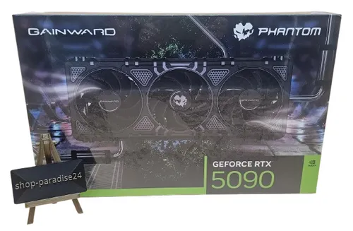 Gainward RTX 5090 Phantom 32GB GDDR7 - Hochleistungs-Grafikkarte - Grafikkarten der Spitzenklasse mit 32 GB GDDR7-Speicher, ideal für Gaming und VR-Anwendungen. Unterstützt 8K-Auflösungen und bietet eine herausragende Leistung mit NVIDIA G-SYNC.