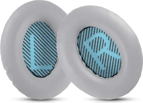 INF Ohrpolster für Bose QuietComfort 15 QC2 QC25 Ae2 Ae2i Ae2w SoundTrue & SoundLink Kopfhörer(1 Paar Schwarz/Blau) Grau+Blau