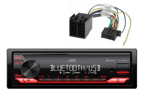 JVC KD-X272BT - Digital Media Receiver mit Bluetooth - Autoradio mit Bluetooth, USB und Spotify. 13-Band EQ für optimalen Klang und abnehmbares Front-Panel für Sicherheit.