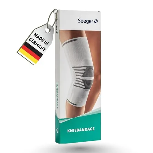 Seeger Basic Kniebandage – Orthopädische Kompressionsbandage für Stabilität & Schmerzlinderung - Medizinische Verbrauchsmaterialien für Knie, bietet gezielte Weichteilkompression für optimale Unterstützung bei Knieschmerzen und Arthritis – Made in Germany.