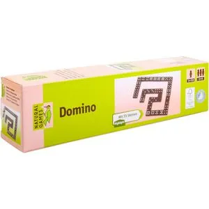 Natural Games Domino in Holzbox - 55 Steine, hochwertiges Holzspiel für die ganze Familie und perfekten Spielspaß