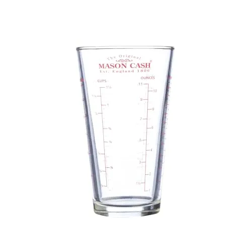 Mason Cash Messbecher, Borosilikatglas, transparent, 8,5 x 8,5 x 14,5 cm, 350 ml