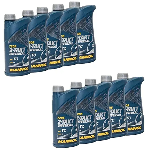 Motoröl Motor Öl MANNOL Universal 2-Takt API TC 10 X 1 Liter