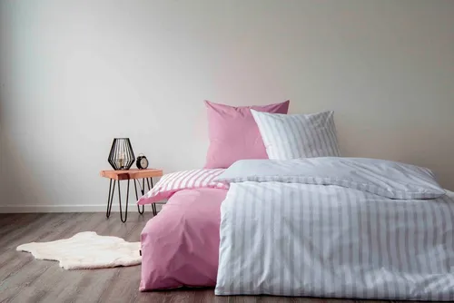 SETEX Baumwoll-Wendebettwäsche 2-teilig - Hochwertiges 2er-Set Wendebettwäsche aus 100 % Baumwolle, temperaturausgleichend und hautsympathisch. Perfekte Passform und schadstoffgeprüft nach Oeko-Tex Richtlinien. Ideal für einen erholsamen Schlaf!