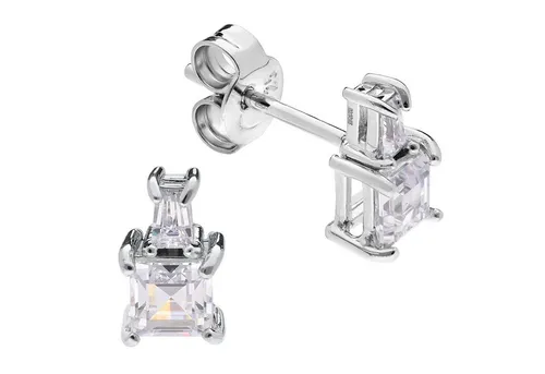 trendor Paar Ohrstecker Damen 925 Silber Zirkonia