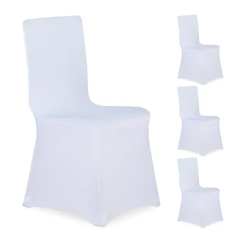 Stuhlhussen Set - 20 Stück Waschbar und Elastisch - Partydekoration für stilvolle Events, aus pflegeleichtem Polyester, passend für verschiedene Stuhlgrößen und sorgt für einen eleganten Look.
