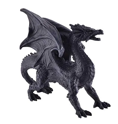 Joh. Vogler GmbH Dekofigur Drache Artikus - Gothic Drachenfigur mit Schwingen - Sammlerfigur aus hochwertigem Polyresin, detailreich und ideal für Drachenfans. Größe H/B/T ca. 17 x 21 x 8 cm, ein außergewöhnliches Deko-Highlight.