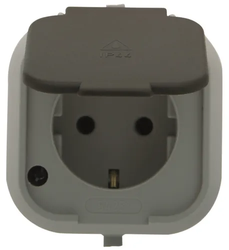 Schuko Steckdose Feuchtraum Aufputz Außensteckdose IP44 1-fach OVP&NEU TOP
