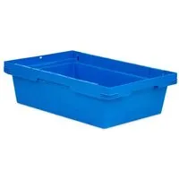 PROREGAL Conical Mehrweg-Stapelbehälter Blau | 29L - Werkstatteinrichtung mit robustem, temperaturbeständigem Kunststoff (PP). Ideal für Kleinteile, 100% recyclebar und ergonomisch gestaltete Handgriffe für einfaches Handling.