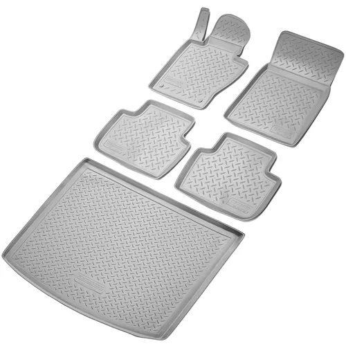 Fußmatten & Kofferraumwanne Set für BMW 5er E61 Touring (2004-2010) - Maßgeschneiderte Fußmatten und Kofferraumwanne aus robustem Gummi bieten optimalen Schutz für Ihr Fahrzeug. Abwaschbar, wasserdicht und rutschfest für den täglichen Einsatz.