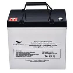 Sunstone 12V 55Ah AGM Batterie für Solaranlagen - Wartungsfreie AGM-Batterie mit bis zu 5 Jahren Lebensdauer. Ideal für Solaranlagen, robustes ABS-Gehäuse und hervorragende Hochstrom-Entladeleistung. Zuverlässiger Betrieb bei -15°C bis 50°C.
