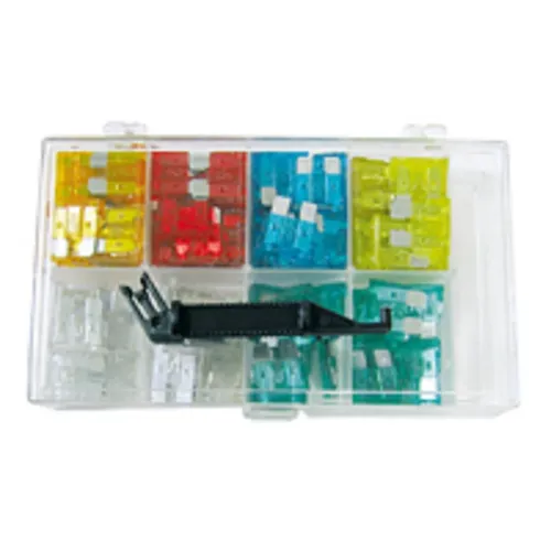 Blanko KFZ-Flachsicherungen-Sortiment 120 Stück