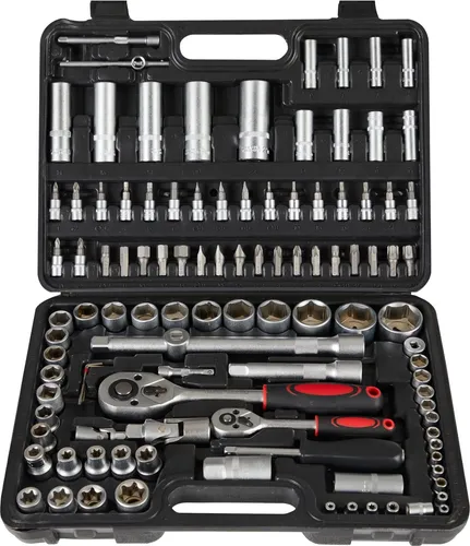 Arebos Werkzeugkoffer Steckschlüsselsatz 108 Teile
