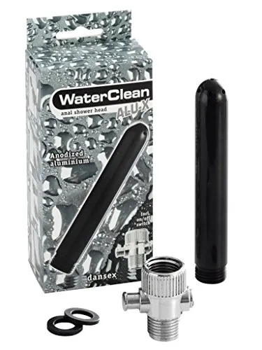 WaterClean Alu-X Analdusche schwarz in schwarz von DANSEX