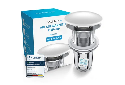 Bächlein Ablaufgarnitur Waschbeckenabfluss Pop Up von Bächlein