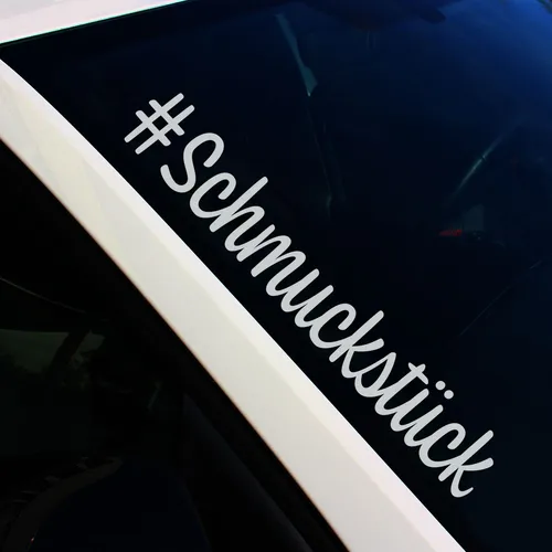 Frontscheibenaufkleber Schmuckstück Mittelgrau Sticker Tuning Auto Decal FS112