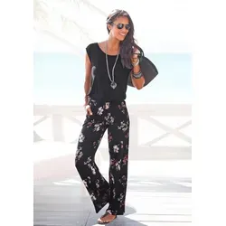LASCANA Overall mit weitem Bein und Taschen, lockerer Jumpsuit, sommerlich
