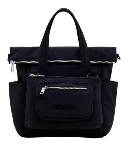 Desigual Basic Modular Voyager Bag Black - Umhängetaschen mit trendigem Design, inklusive zusätzlicher Utensilientasche für mehr Stauraum und stylische Akzente.