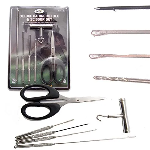 NGT 6-teiliges Baiting Tool Set Deluxe Edelstahl | Boilienadel