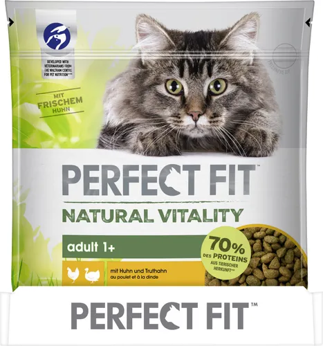 Perfect Fit Natural Vitality 1+ mit Huhn & Truthahn Katzenfutter 650g