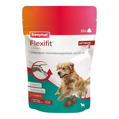 Beaphar Flexifit Chews vet. 175 g - Arzneimittel für Hunde, unterstützt die Gelenkgesundheit und sorgt für mehr Beweglichkeit im Alltag.