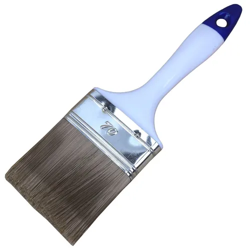 Pinsel Flachpinsel 70mm mit Kunststoffgriff für wasserbasierte Farben Lasur