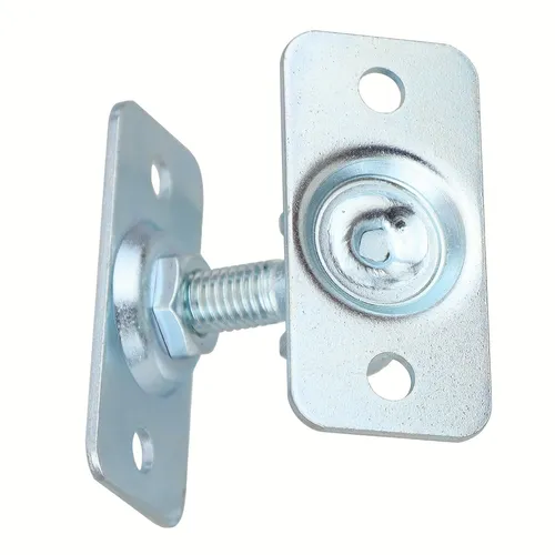 Torangel M12 mit 2 Anschraubplatte 75x37x2,5 mm Einstellbar Torscharnier Torband