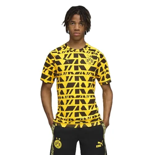 Puma BVB Warm Up Jersey faster yellow-puma black (01) 3XL - Puma BVB Warm Up Jersey für Herren, ideal für Freizeit und Training. Mit dryCELL-Technologie für optimalen Feuchtigkeitstransport und aus 100% recyceltem Material für Nachhaltigkeit.