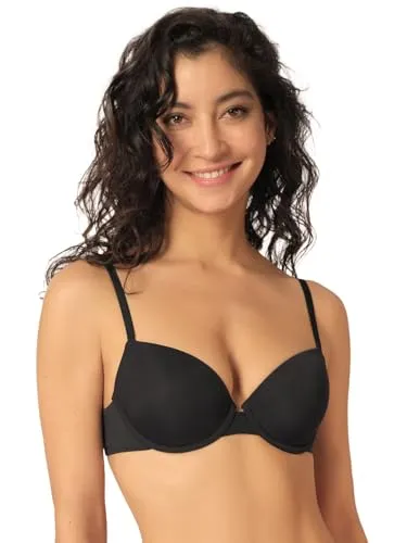 Skiny Damen Micro Essentials T-Shirt BH Schwarz 80A EU - Eleganter T-Shirt BH aus hautfreundlicher Mikrofaser mit stabilisierenden Bügeln. Verstellbare Träger für perfekten Sitz und optimalen Halt den ganzen Tag. Ideal für jeden Anlass.