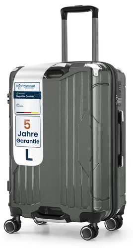 4FLY Ultraleichter Aluminium-Rahmen Hartschalen-Reisekoffer L