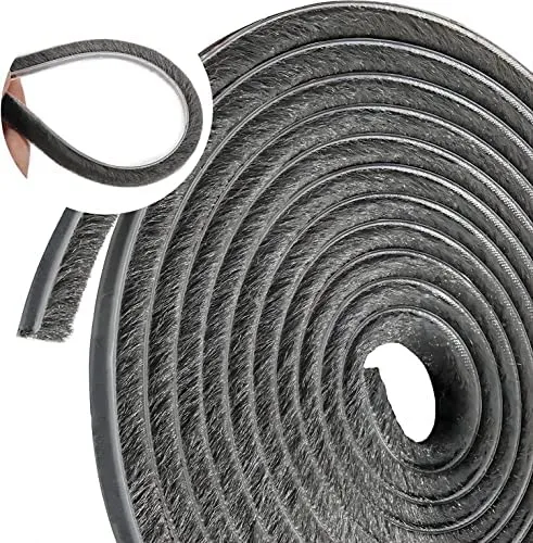 10M Bürstendichtung Selbstklebend Bürstenleiste Dichtungsstreifen Winddicht Staubdicht Dichtungsband Für Schiebetüren Fenster Garderobe Dichtungsbürste