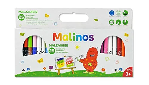 Malinos Malzauber 25 Stifte, mehrfarbig,Amewi