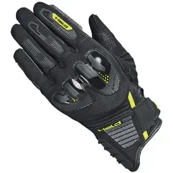 Held Sambia 2 Damen Motorradhandschuhe - Schwarz-Gelb, Größe M - Stylische Motorradhandschuhe mit offenkantiger Spezialnaht und Klettverschluss. Die spezielle Technologie ermöglicht präzise Smartphone-Bedienung während der Fahrt.