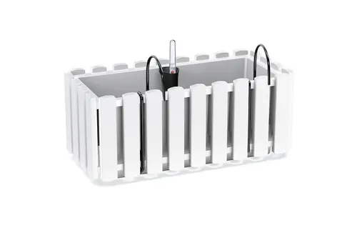 KAGM Blumenkasten Balkonkasten Pflanzkasten Landhausoptik mit Halterung