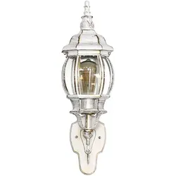 Licht-Erlebnisse Außen Wandleuchte BREST in Weiß Gold IP44 in gold von Licht-Erlebnisse