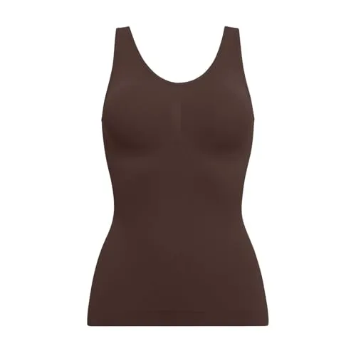 Creamy Fabrics Miederbody Shaping Unterhemd-Braun-M (1-tlg)